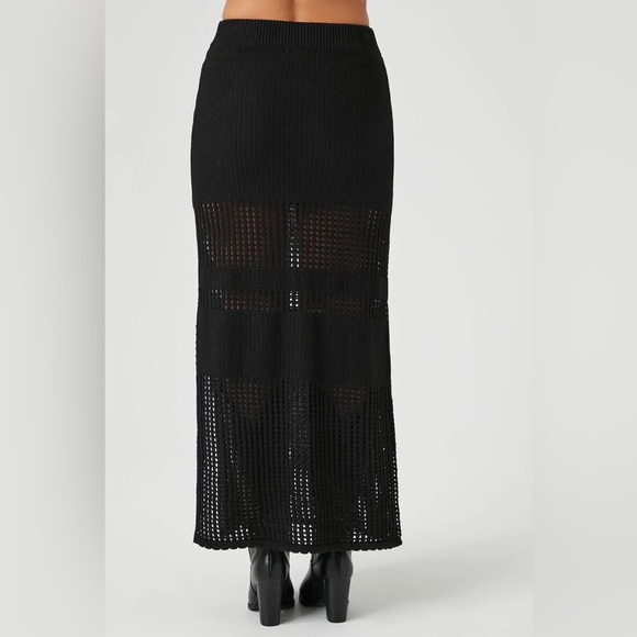 FOREVER21 Open-Knit Maxi Skirt - Picture 3 of 3